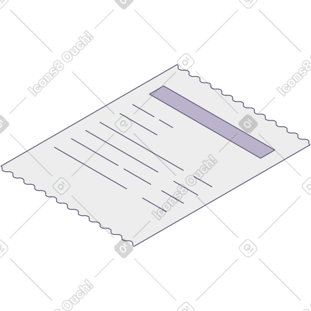 Document illustration in PNG, SVG