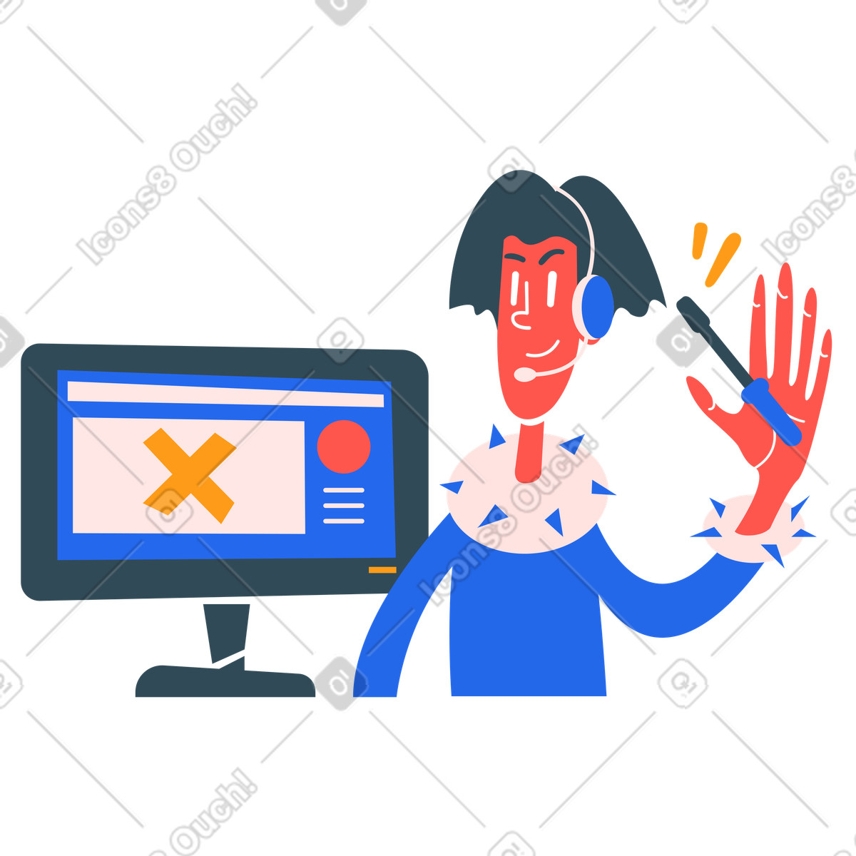 Kingdom スタイルの Webページの修正 のイラストをPNG、SVG形式でダウンロード