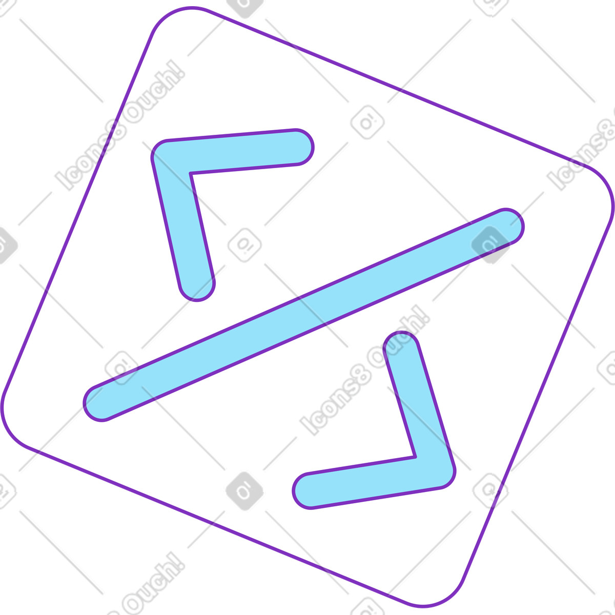 Cod illustration in Elastic style download in PNG, SVG
