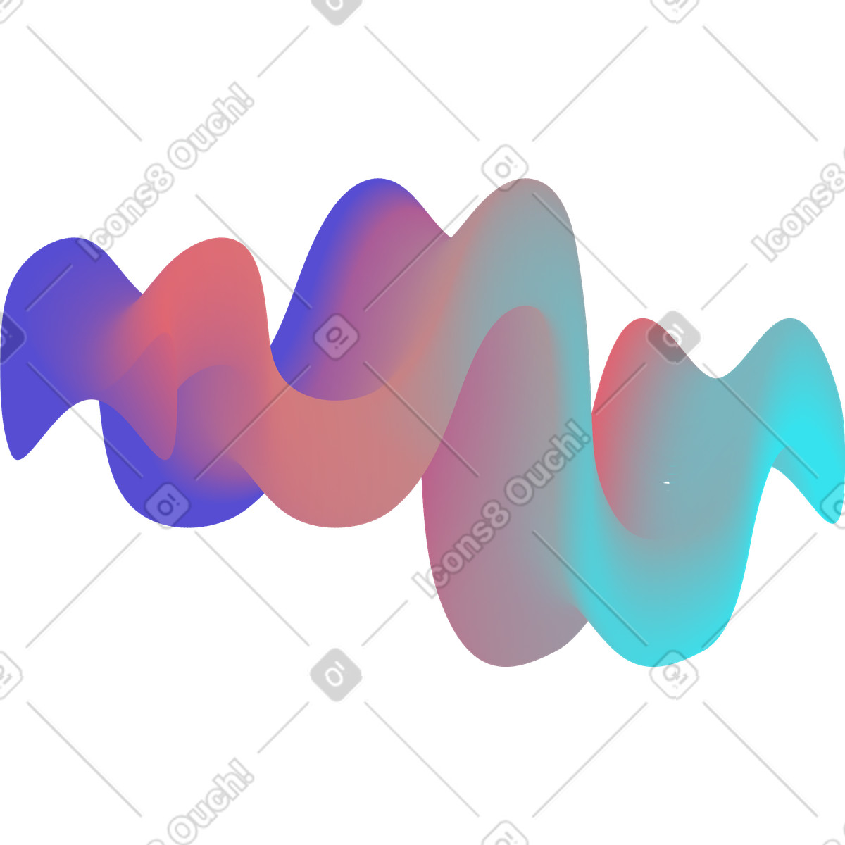 Ilustración Colorful wavy spot en estilo Forms a descargar en PNG y SVG