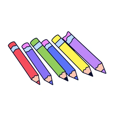 A set of different brands of colored pencils arranged for a side-by-side comparison. Each pencil has a unique colored barrel, showcasing a variety of shades including red, blue, green, yellow, and purple. The pencils are neatly aligned on a plain white surface, with their tips pointed to the right. Labels showing the brand names are visible on each pencil, clearly indicating the differences between them.