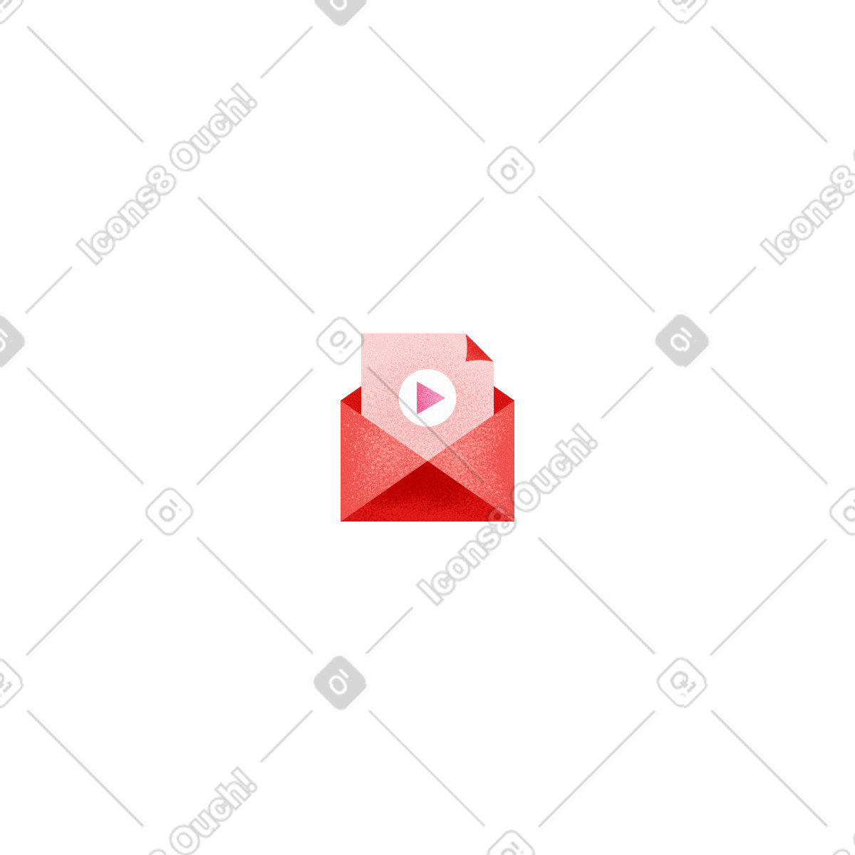 Willowy スタイルの Open envelope with a letter のイラストをPNG、SVG形式でダウンロード