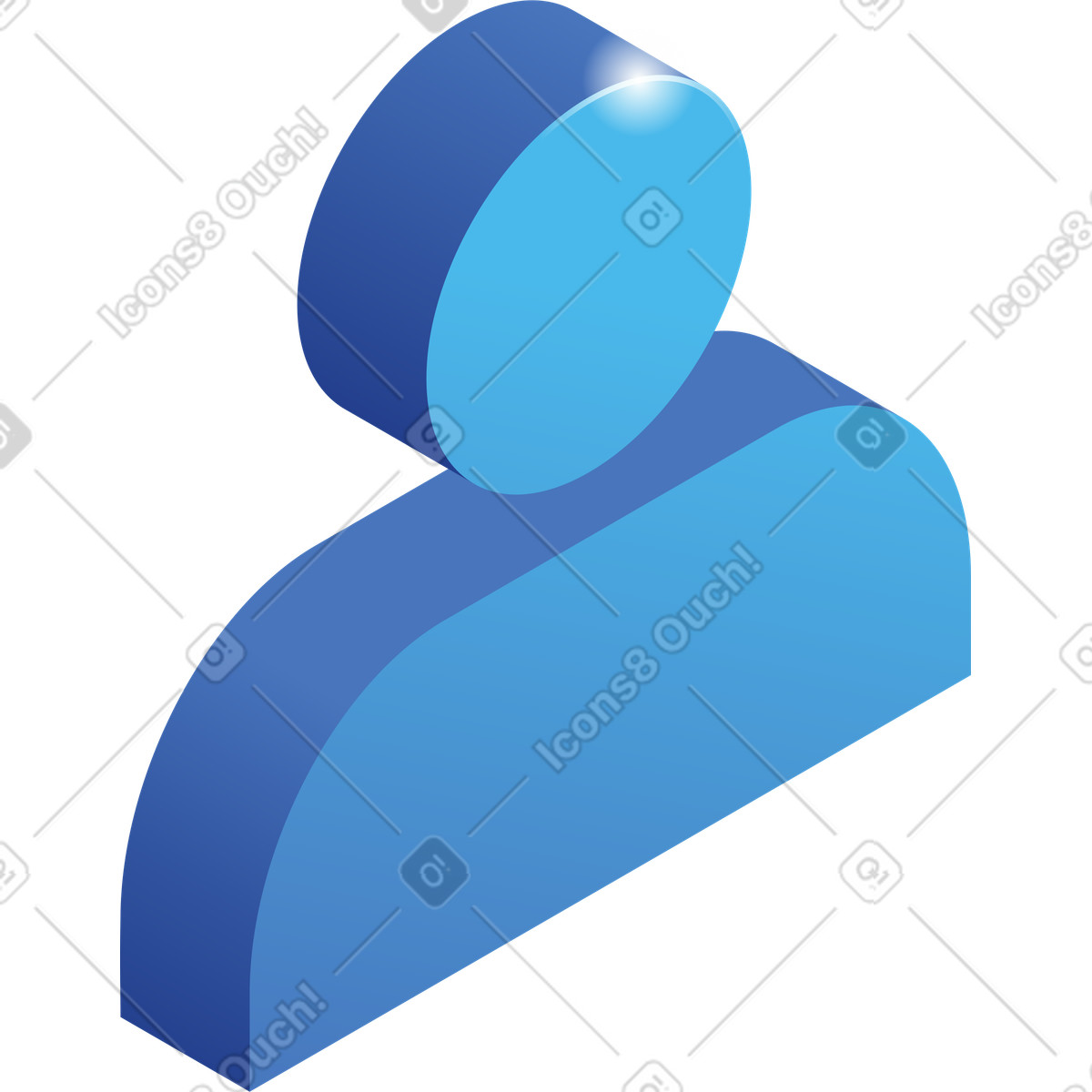 Quantum スタイルの Avatar user profile placeholder icon for social media account picture のイラストをPNG、SVG形式でダウンロード