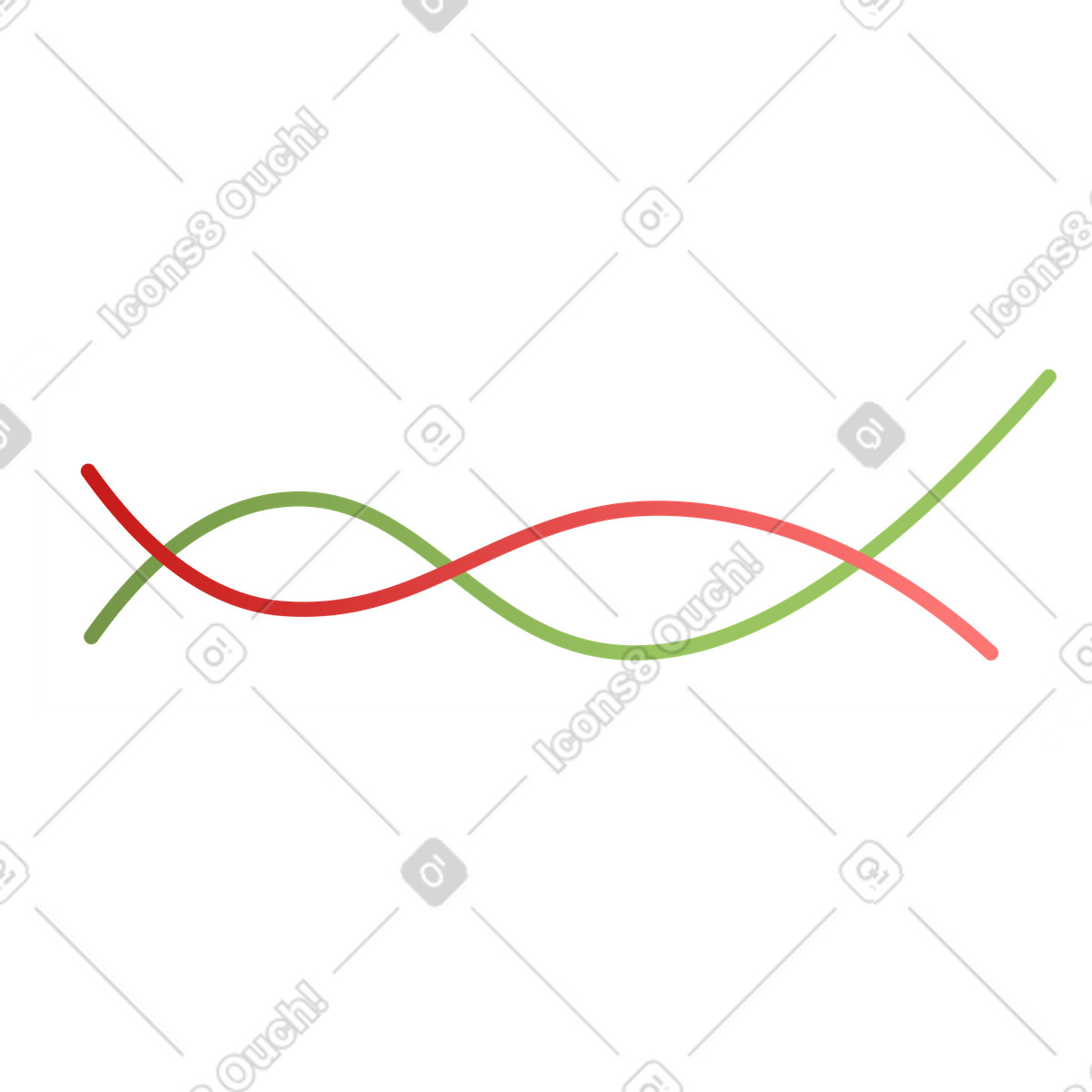 Two lines illustration in Silky style download in PNG, SVG