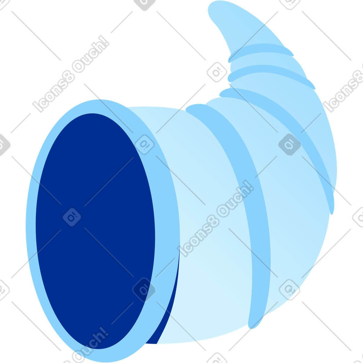 Horn of plenty illustration in Glossy style download in PNG, SVG