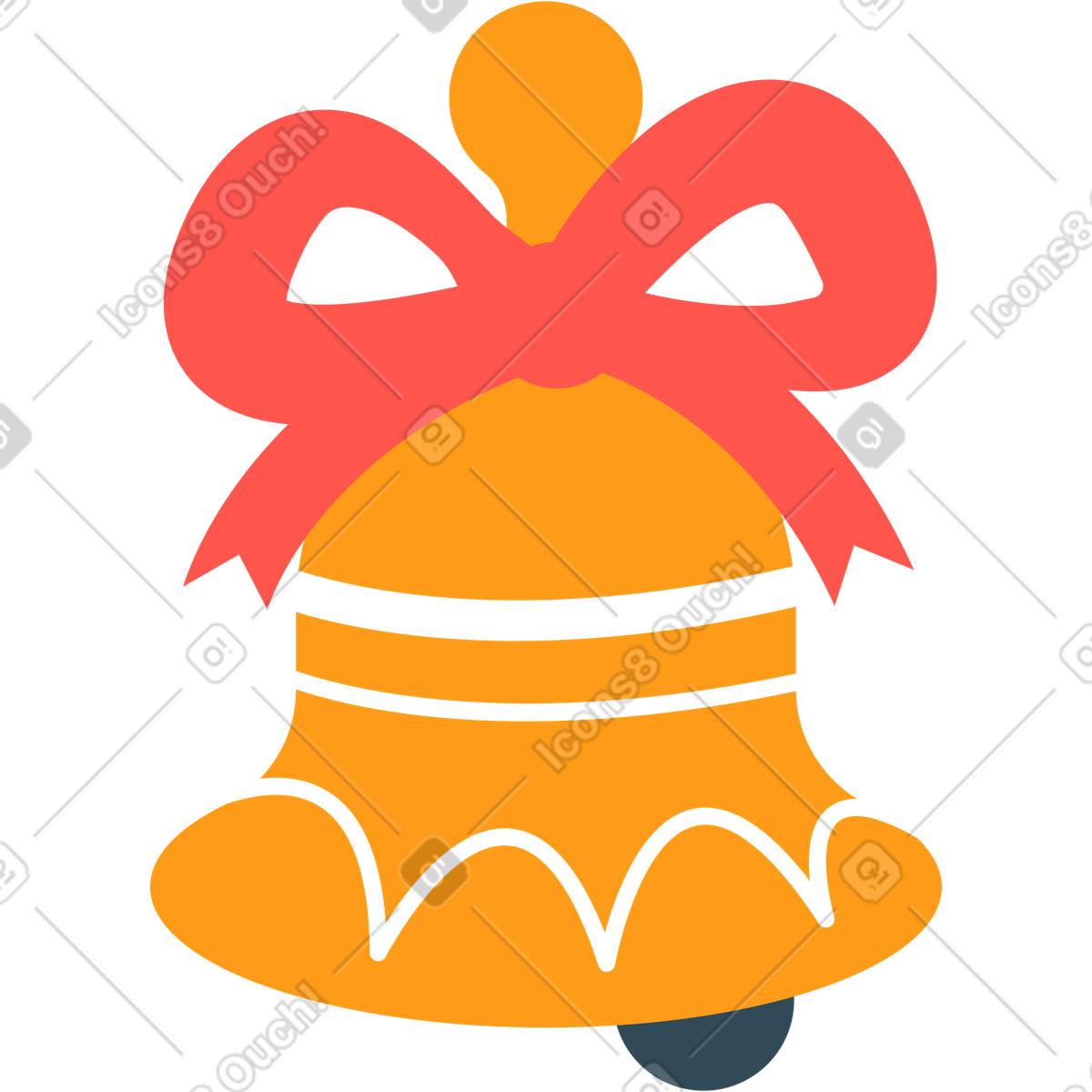 Bell illustration in Kingdom style download in PNG, SVG