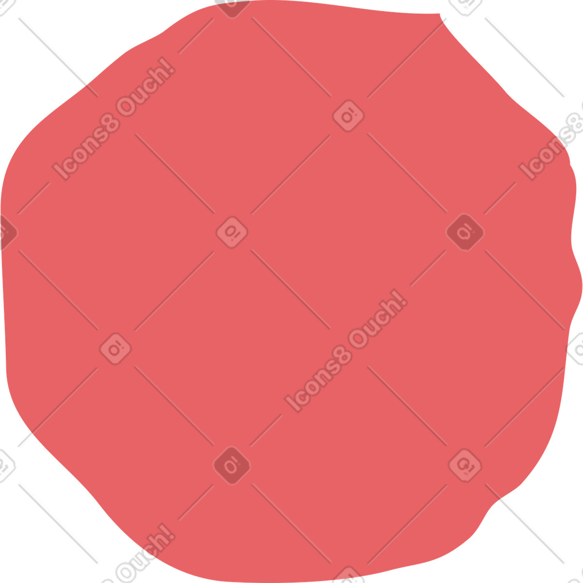 Ilustración Red octagon en estilo Flamenco a descargar en PNG y SVG
