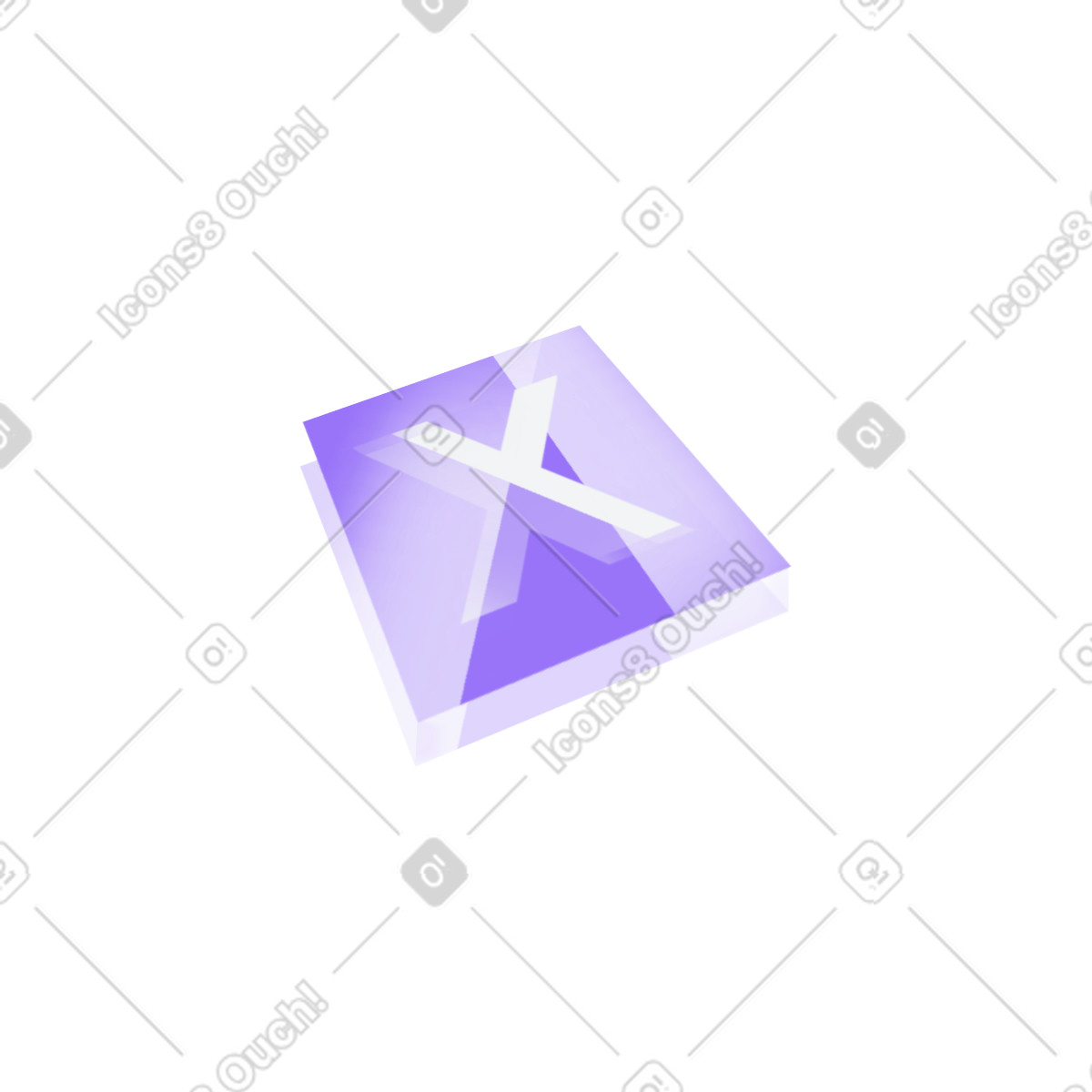 Dynamic スタイルの X logo のイラストをPNG、SVG形式でダウンロード