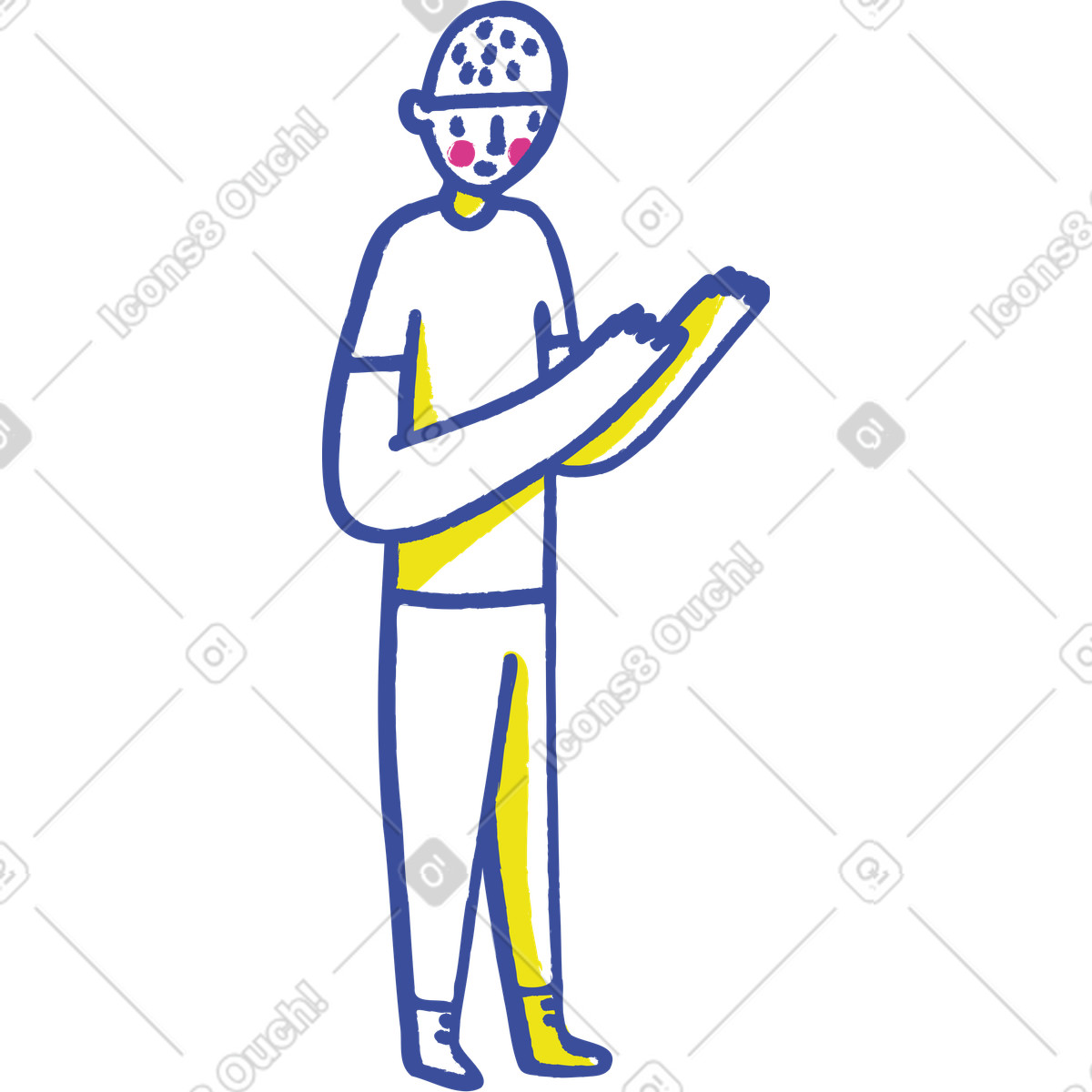 下载 Lime 风格的 男子 插画，支持 PNG、SVG 格式