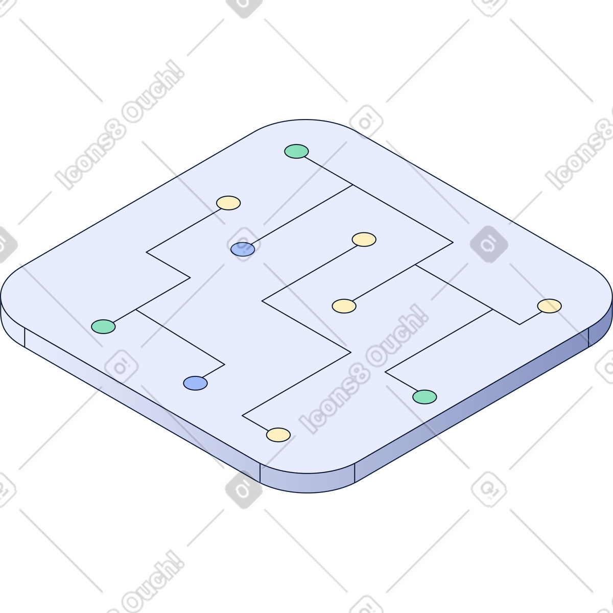 Platform illustration in PNG, SVG