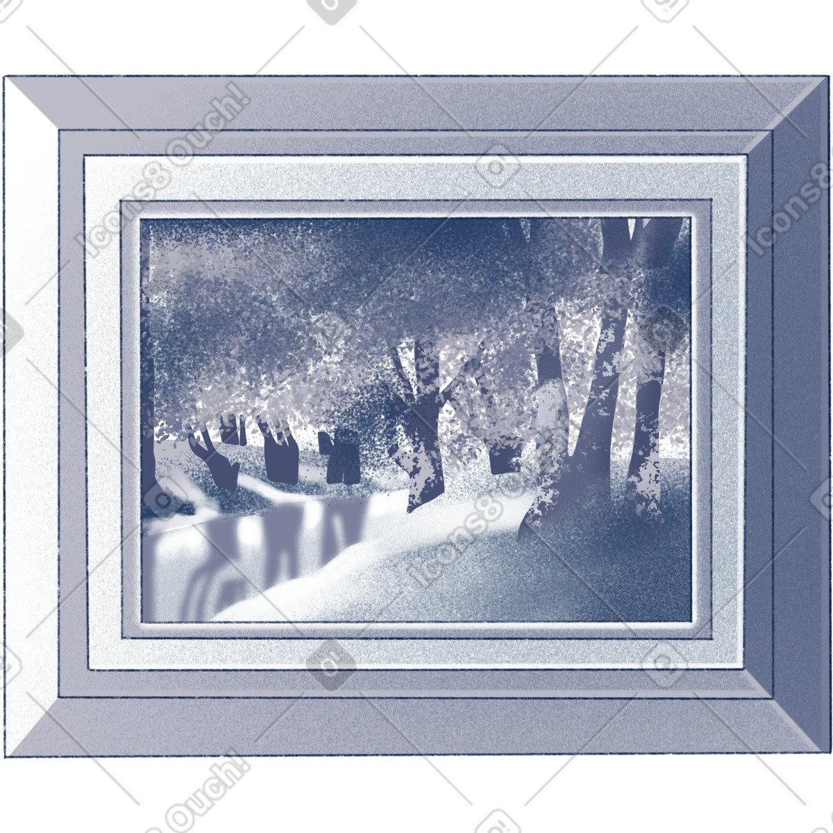 Иллюстрация Picture in a frame в стиле Haze — скачать в форматах PNG, SVG