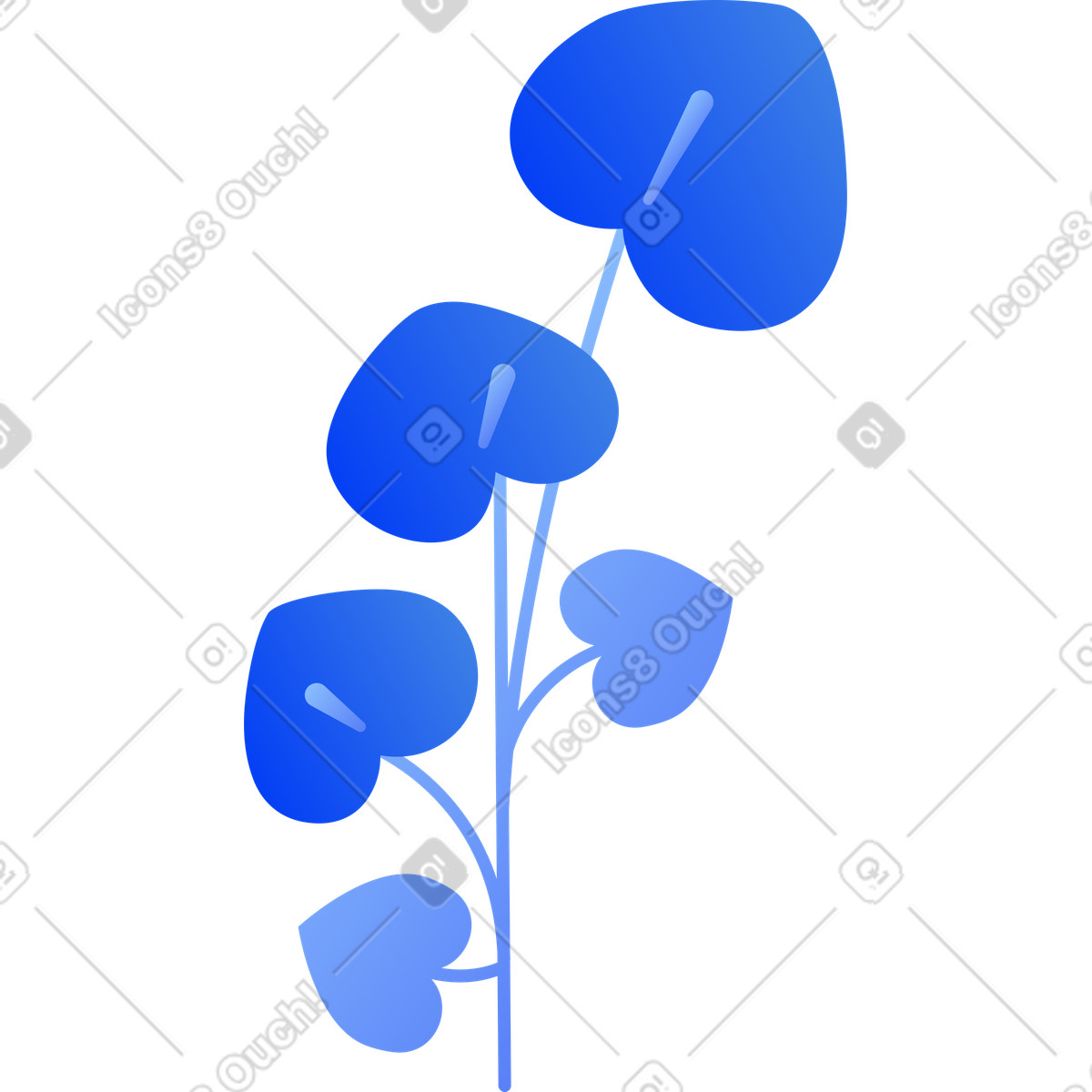 Flowers illustration in Buddy style download in PNG, SVG