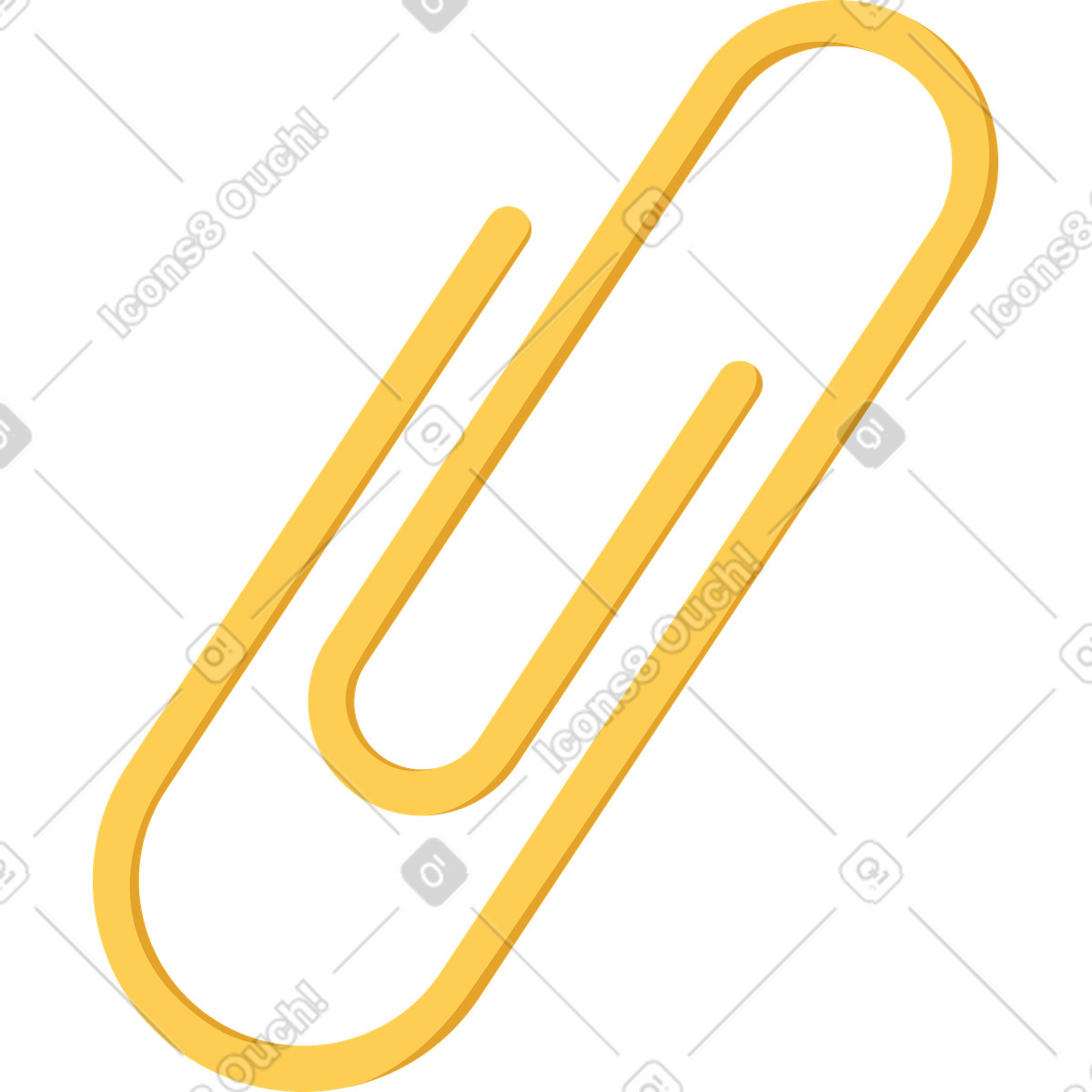 Social スタイルの ペーパークリップ のイラストをPNG、SVG形式でダウンロード