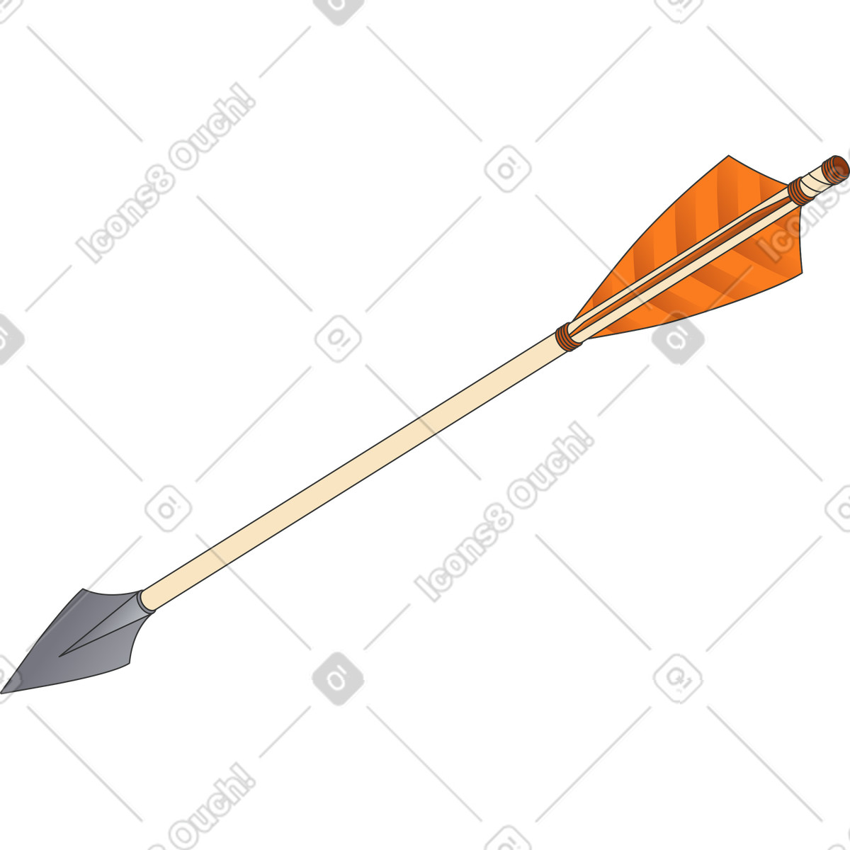 Illustration La flèche dans le style Kit à télécharger aux formats PNG, SVG