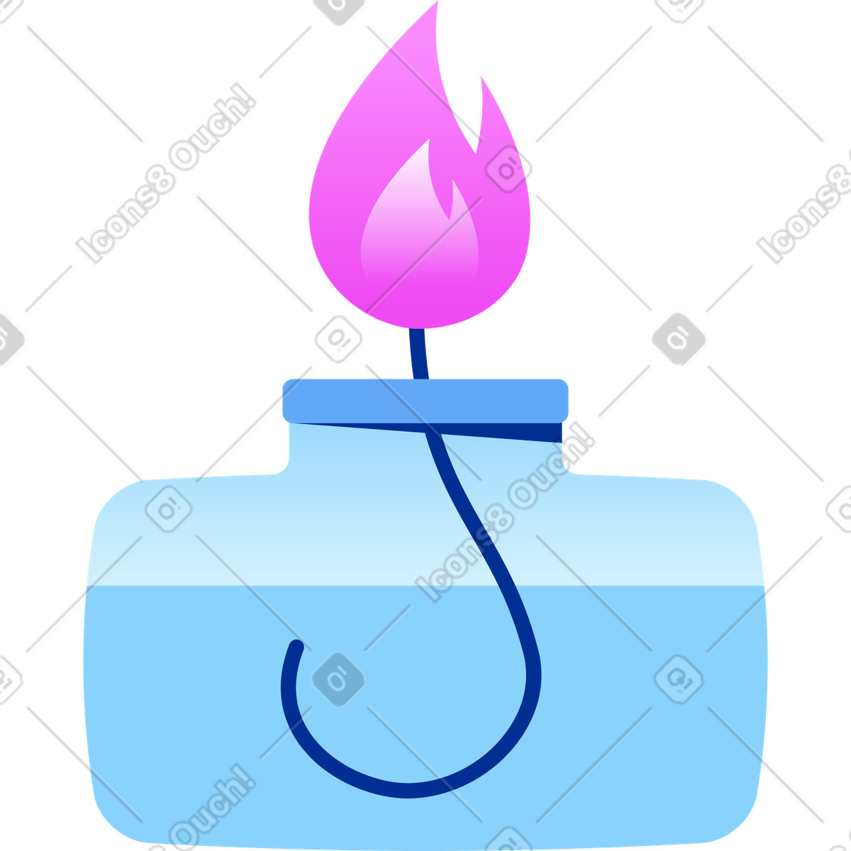 下载 Glossy 风格的 Chemical burner 插画，支持 PNG、SVG 格式