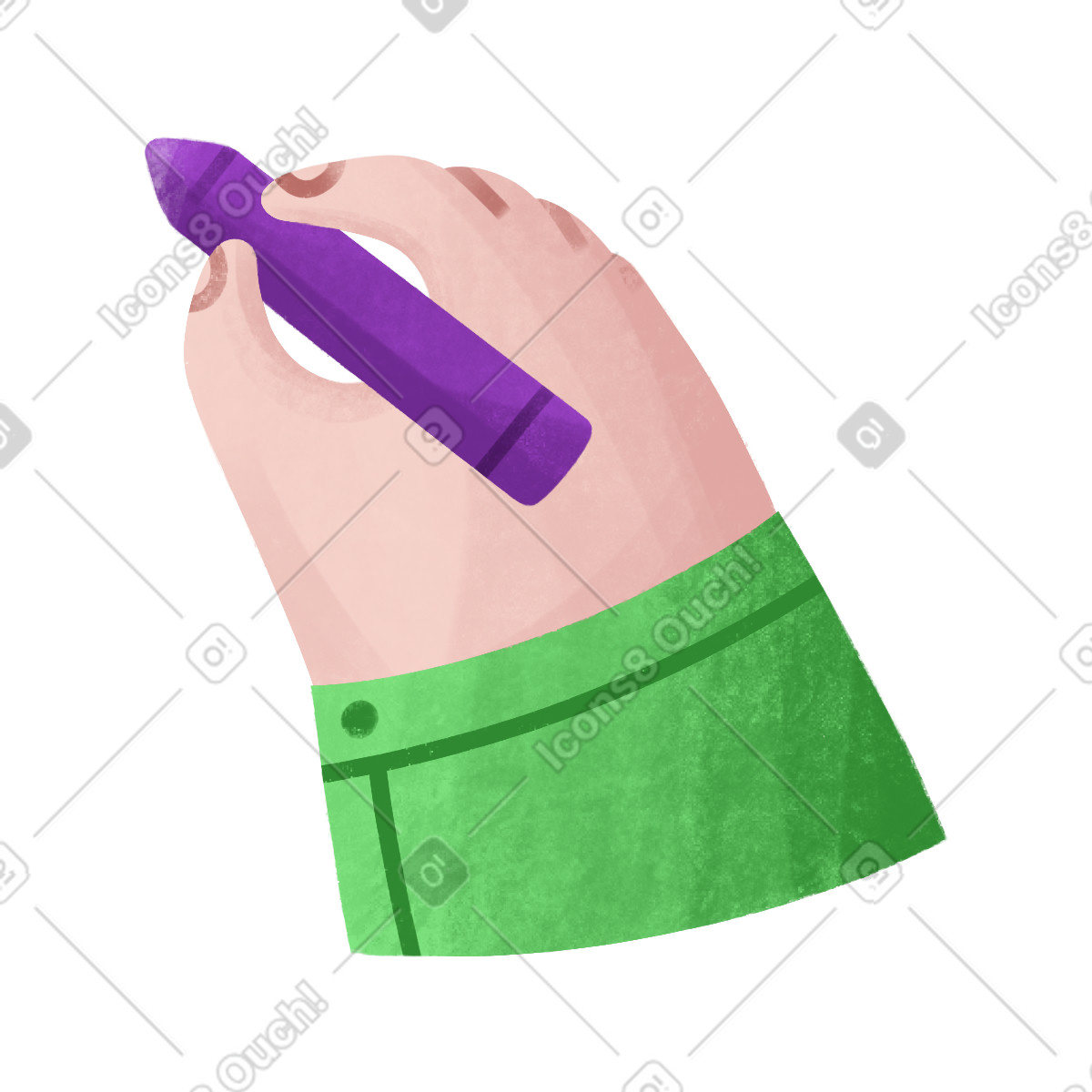Ilustración Mano en estilo Bonbon a descargar en PNG y SVG