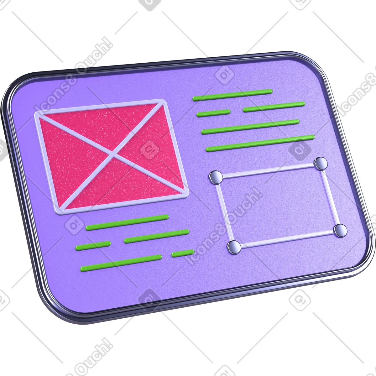 Web design interface illustration in PNG, SVG