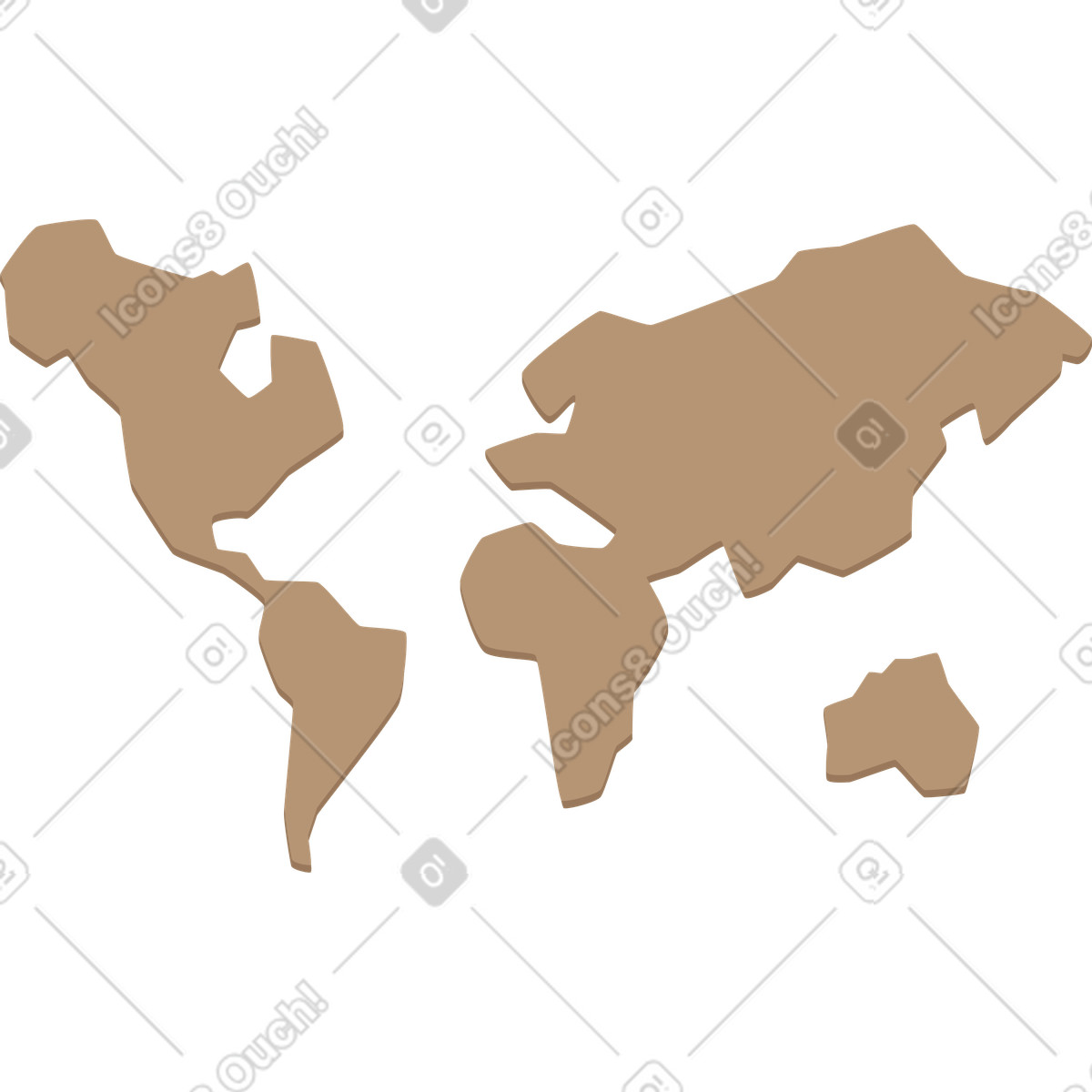 Ilustração de Mapa mundial em no estilo Social para baixar em PNG, SVG