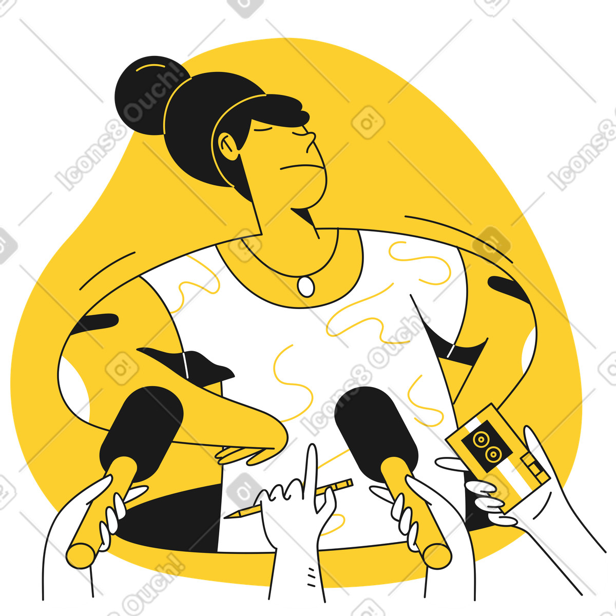 Illustration animée Sans commentaires dans le style Taxi à télécharger aux formats GIF, Lottie (JSON), AE