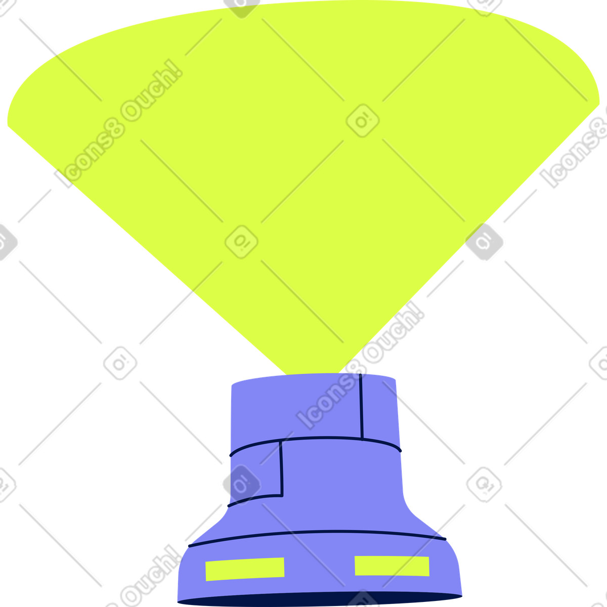 Ilustração de Projetor feixe em no estilo Glow para baixar em PNG, SVG
