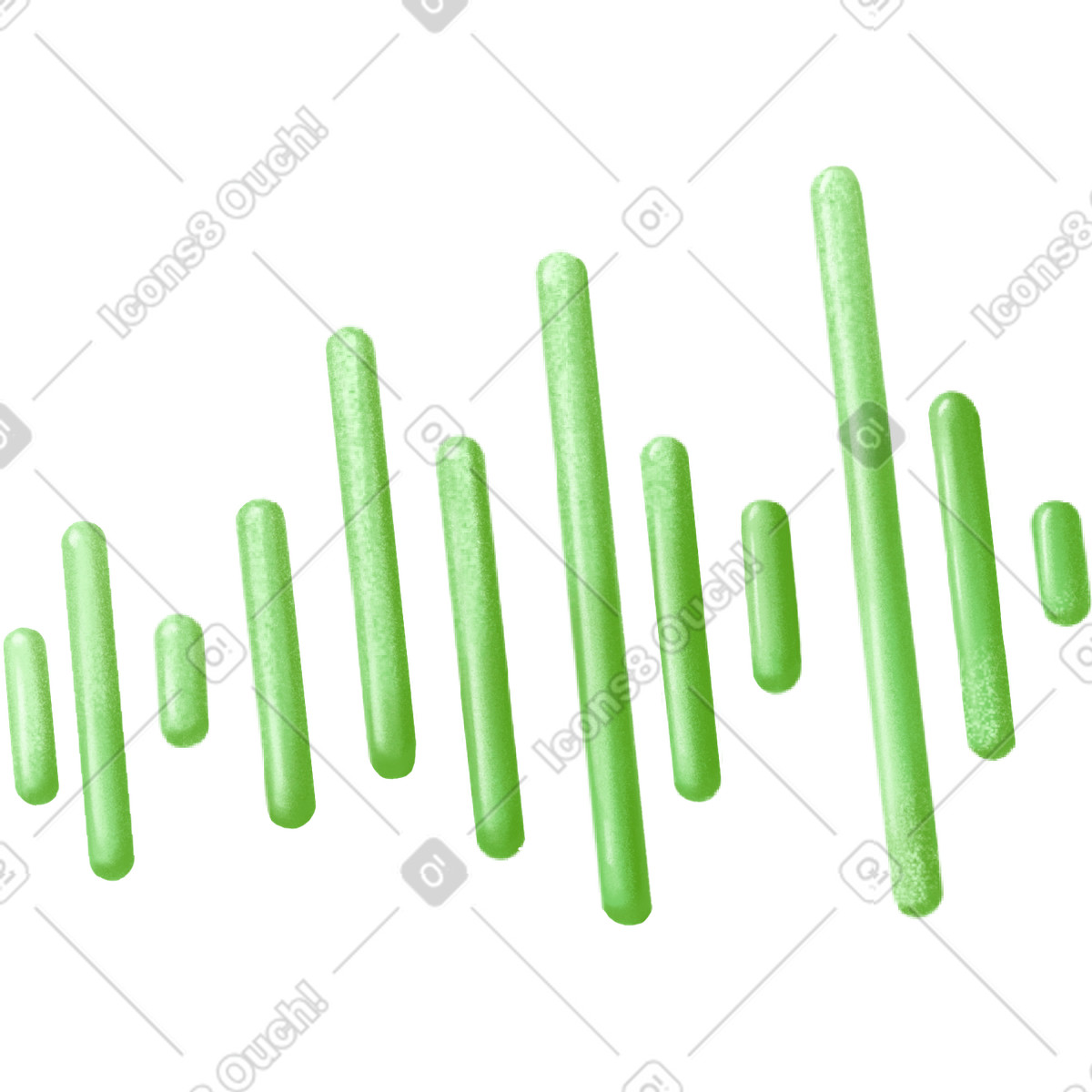 Sound green track illustration in PNG, SVG