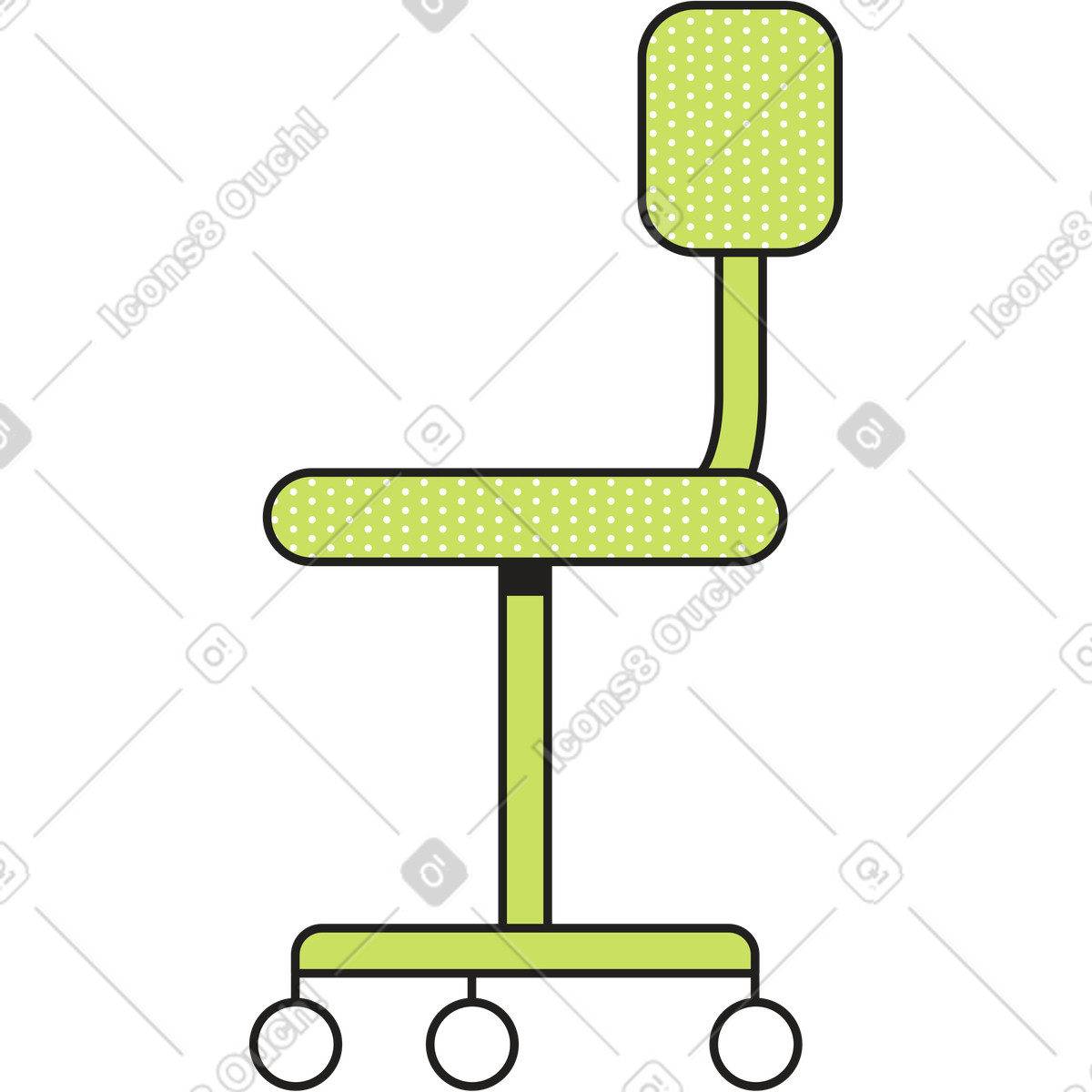 Sedia illustrazione in stile Dazzle scarica in PNG, SVG