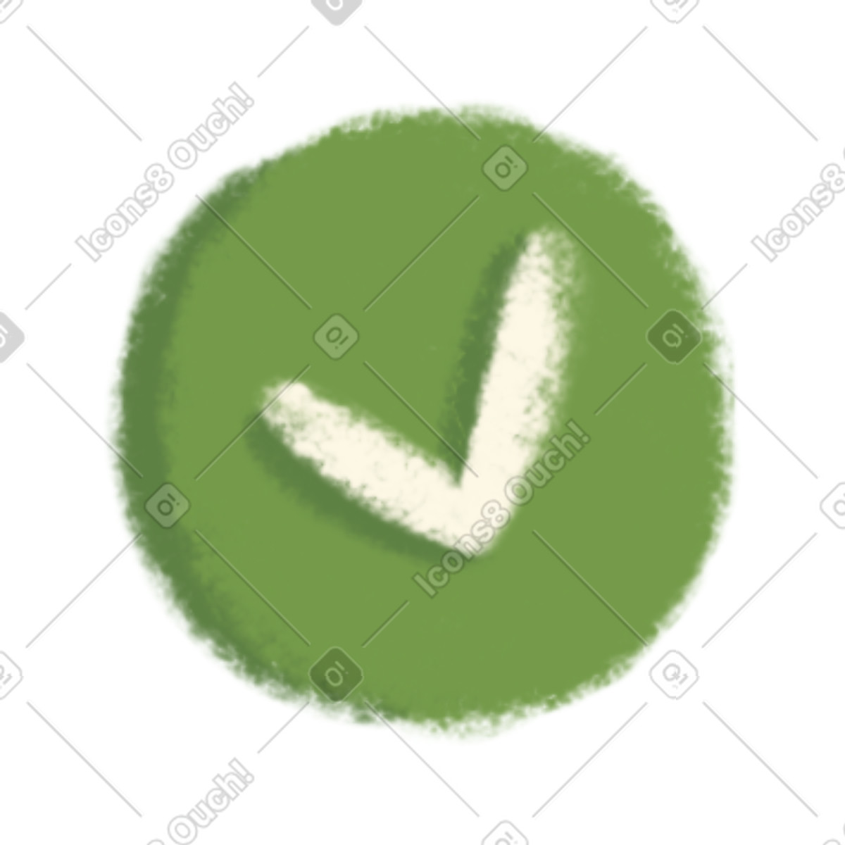 Ilustração de Marca verificação em no estilo Toscana para baixar em PNG, SVG