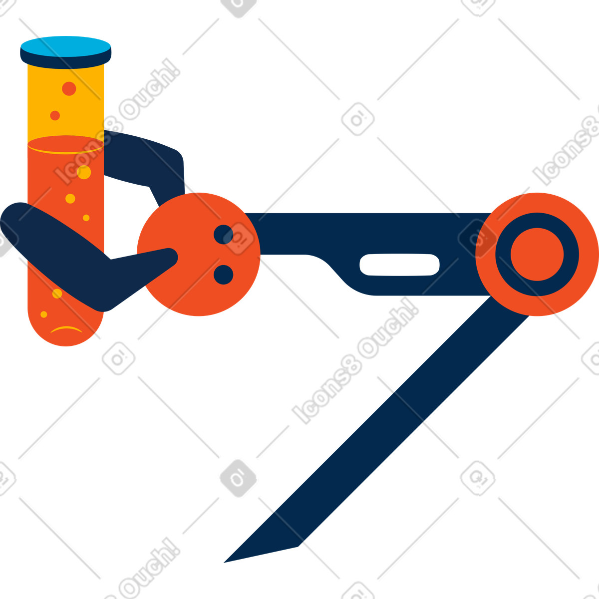 Ilustración Tubo codicioso en estilo Flame a descargar en PNG y SVG