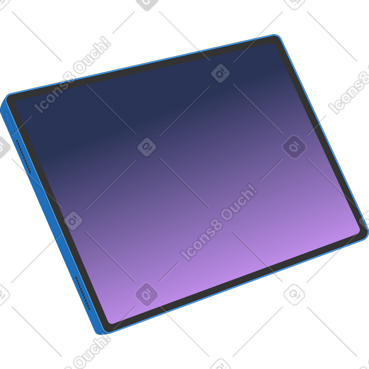 Kit スタイルの タブレット のイラストをPNG、SVG形式でダウンロード