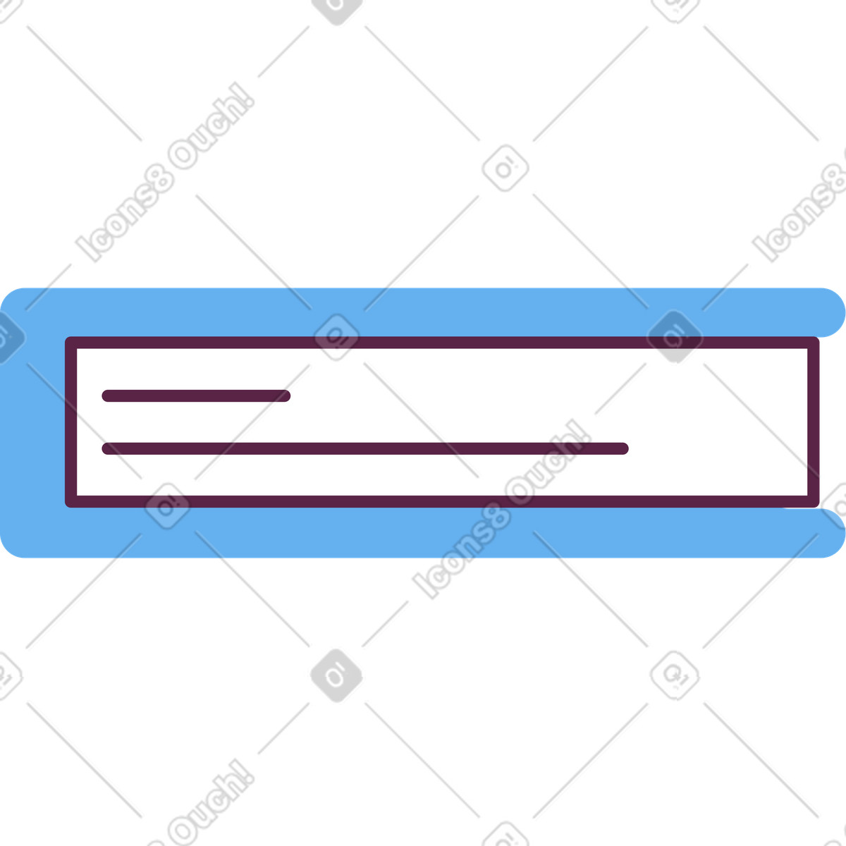 Ilustración Libro azul en estilo Sammy a descargar en PNG y SVG