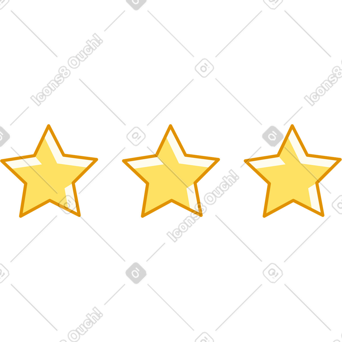 Sterne-Illustration im Rainbow-Stil als Download in PNG, SVG