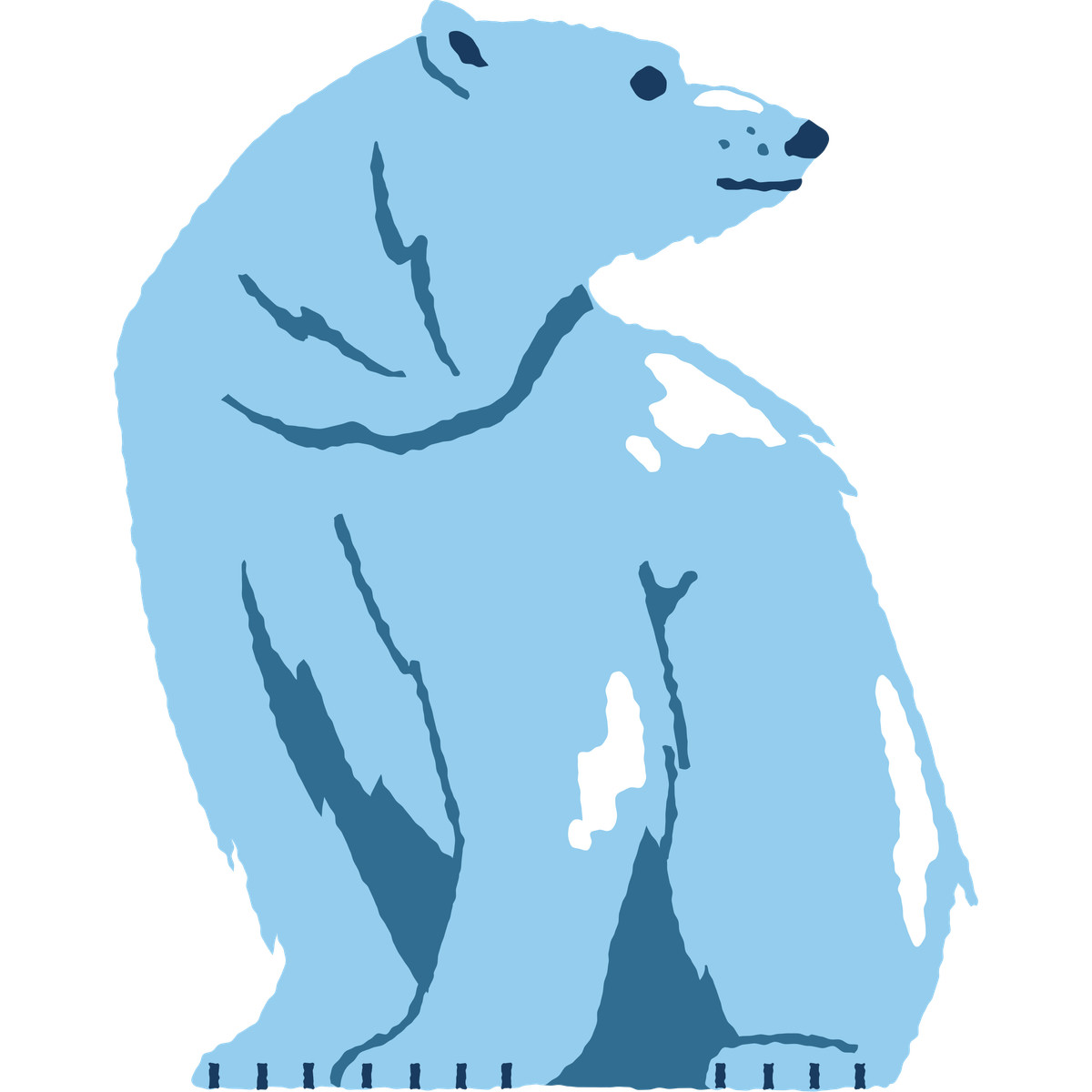 Polar bear illustrazione in stile Cherry scarica in PNG, SVG
