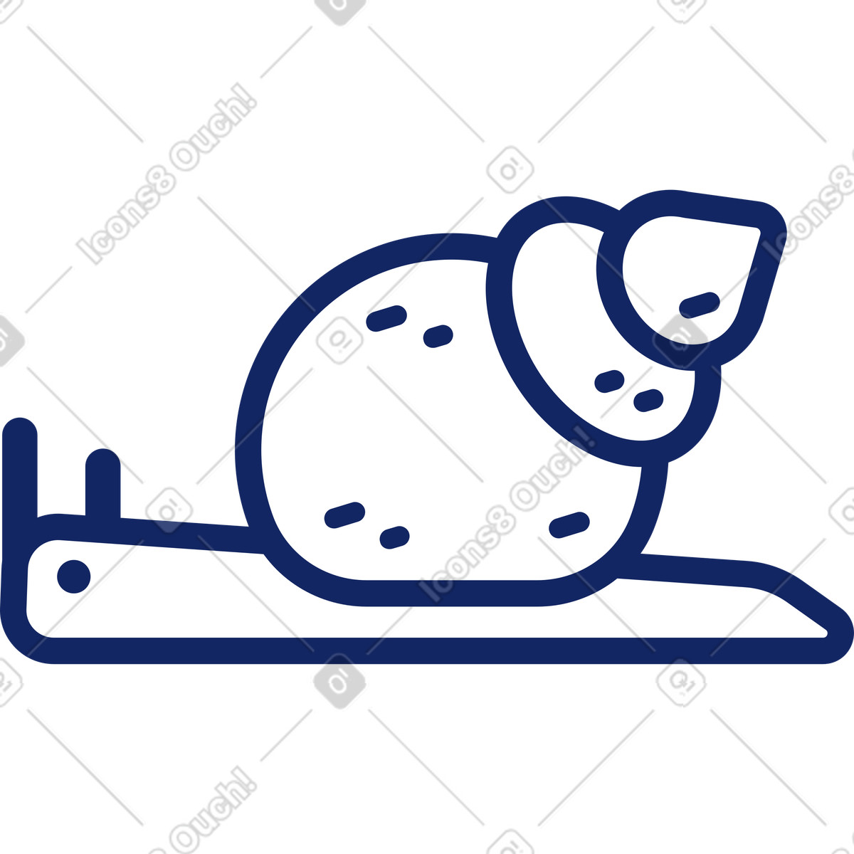 Schnecke-Illustration im Cyborg-Stil als Download in PNG, SVG