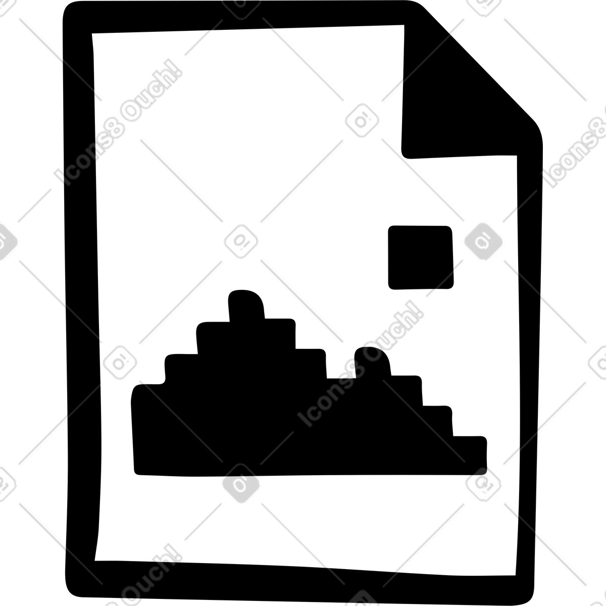 File immagine illustrazione in stile Journal scarica in PNG, SVG