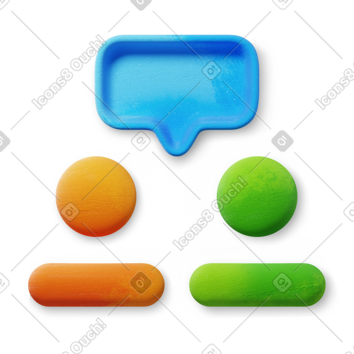 Group task illustration in 3D Microsoft Fluent style download in PNG, SVG