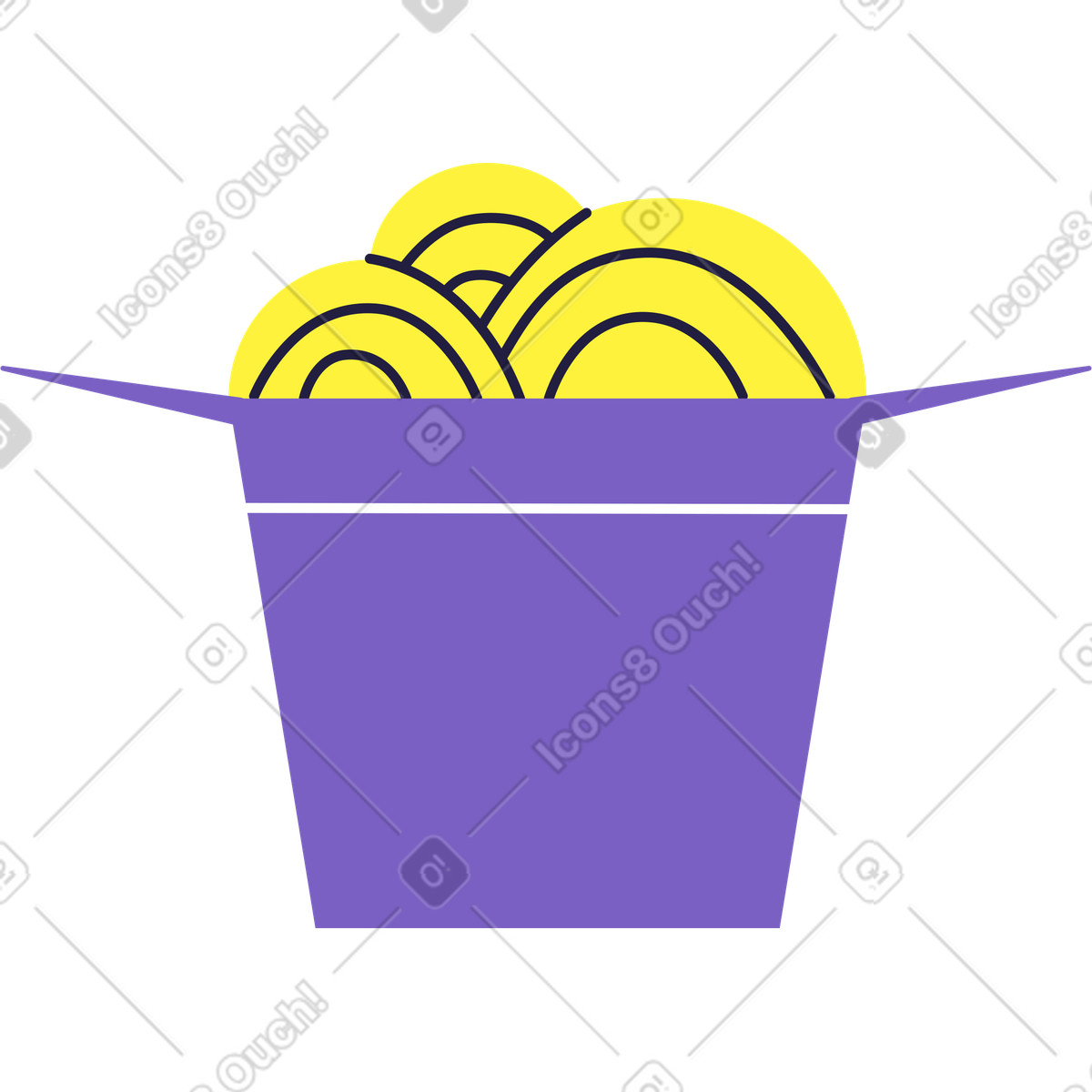 Wok illustration in Mellow style download in PNG, SVG