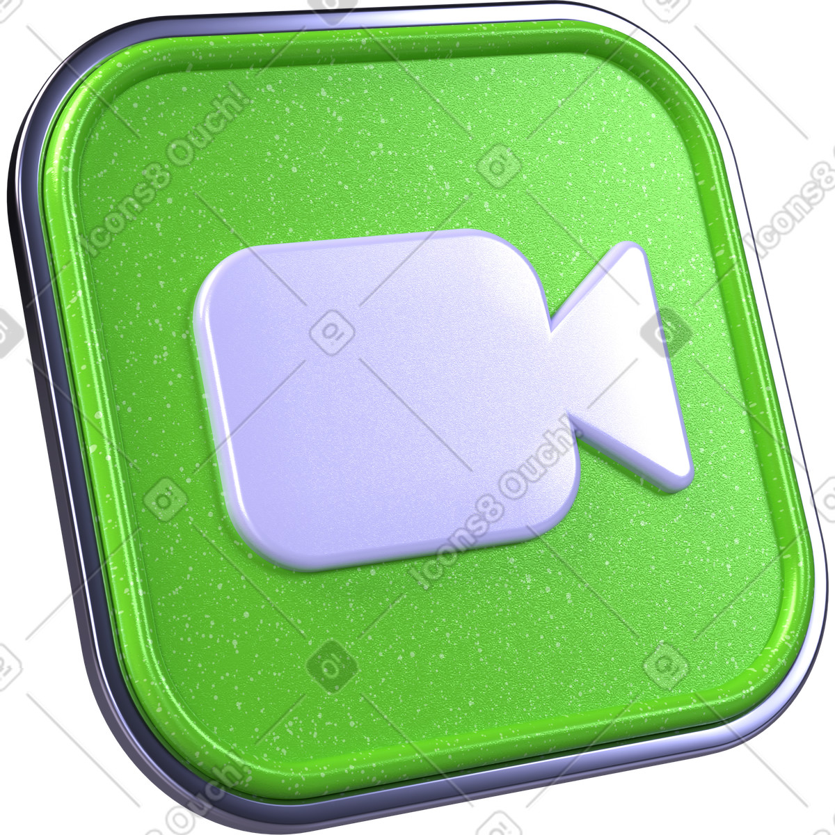 Video, camera icon button, online recording symbol illustration in 3D Boost style download in PNG, SVG