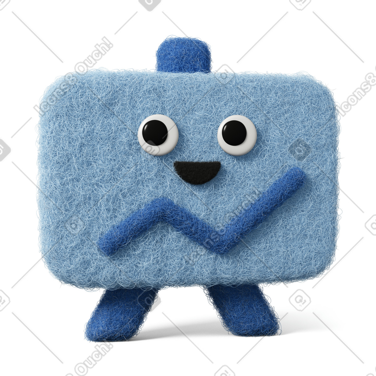 Tablet with statistics illustrazione in stile Fuzzy scarica in PNG, SVG