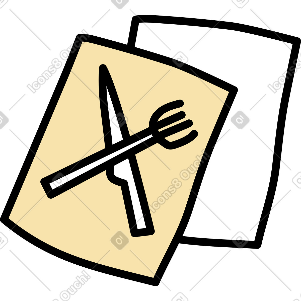 下载 Notes 风格的 菜单 插画，支持 PNG、SVG 格式