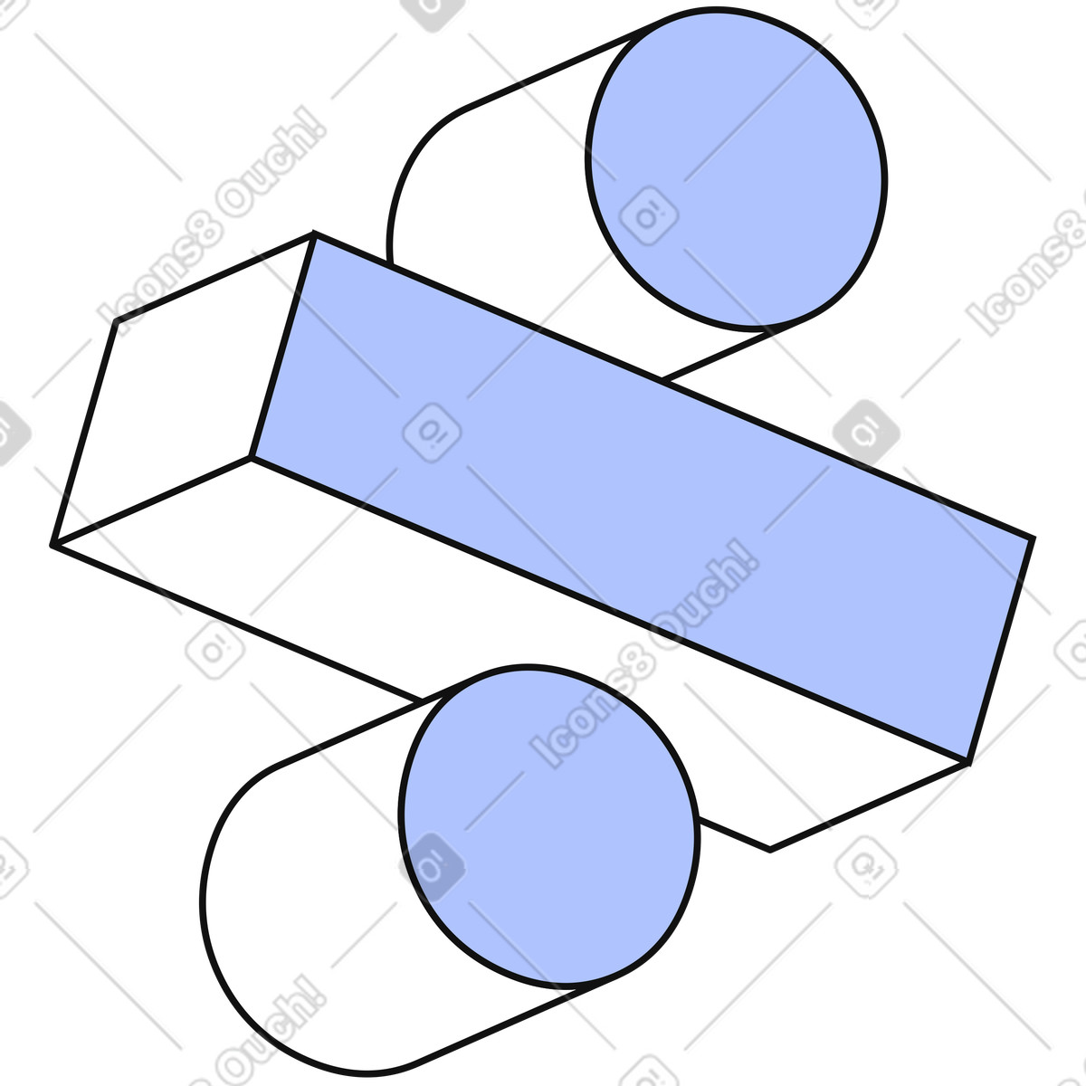 Schriftzug-unterteilungszeichentext-Illustration im Techny-Stil als Download in PNG, SVG