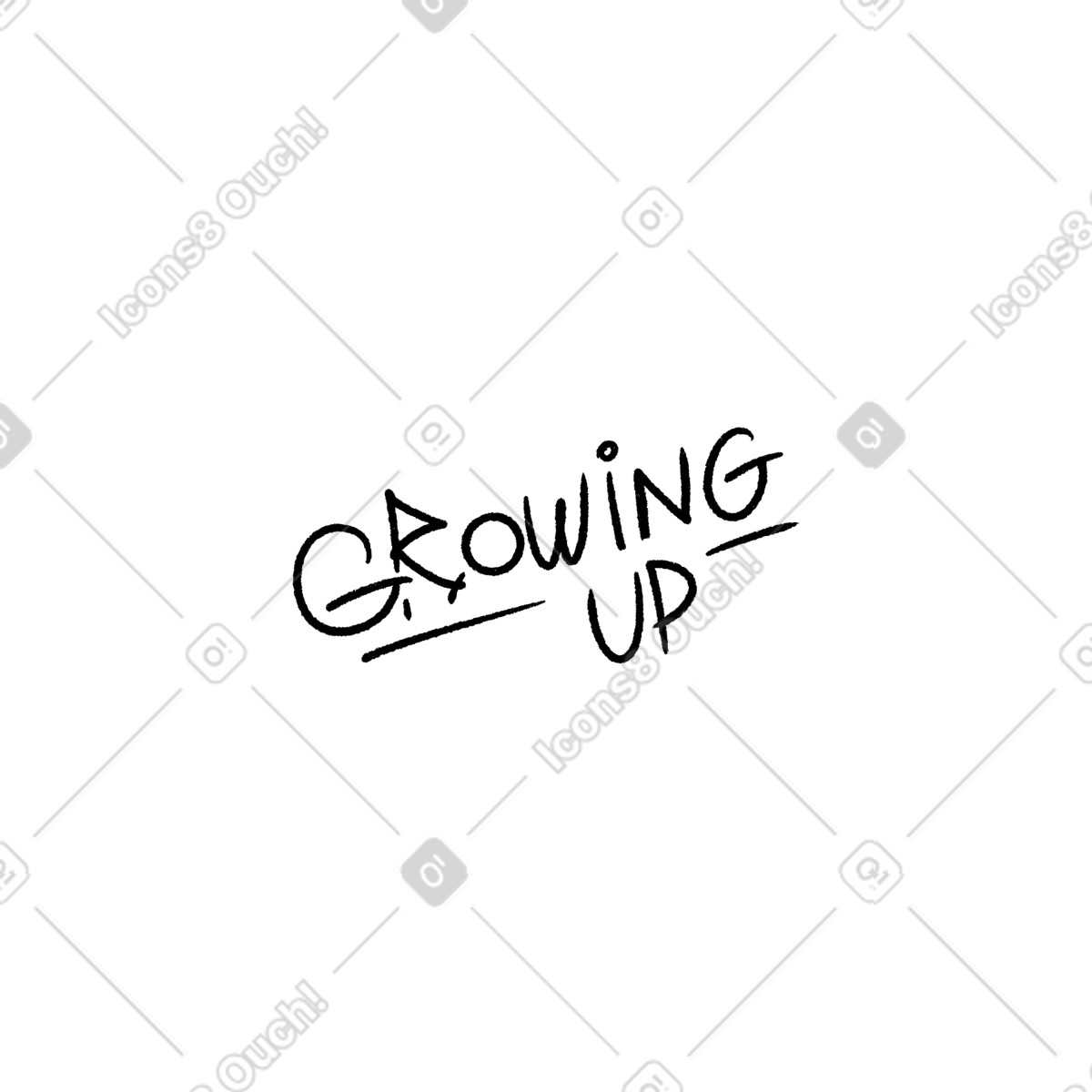 Ilustración Texto de crecimiento en estilo Energy a descargar en PNG y SVG
