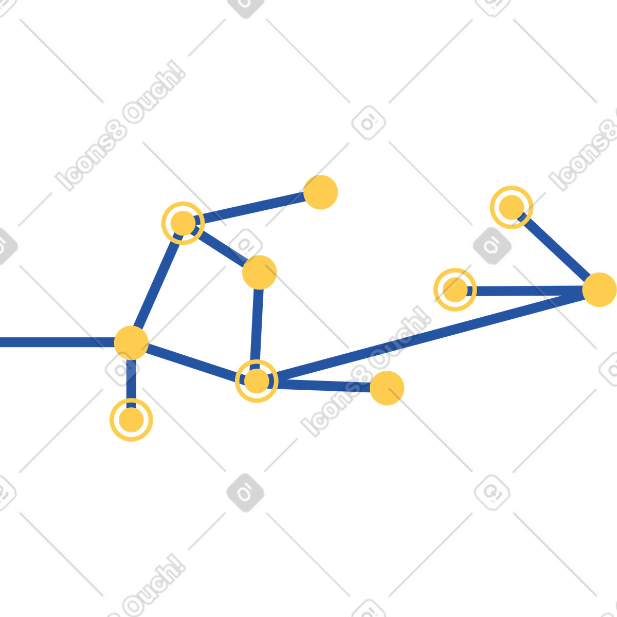 Network illustration in PNG, SVG, GIF formats