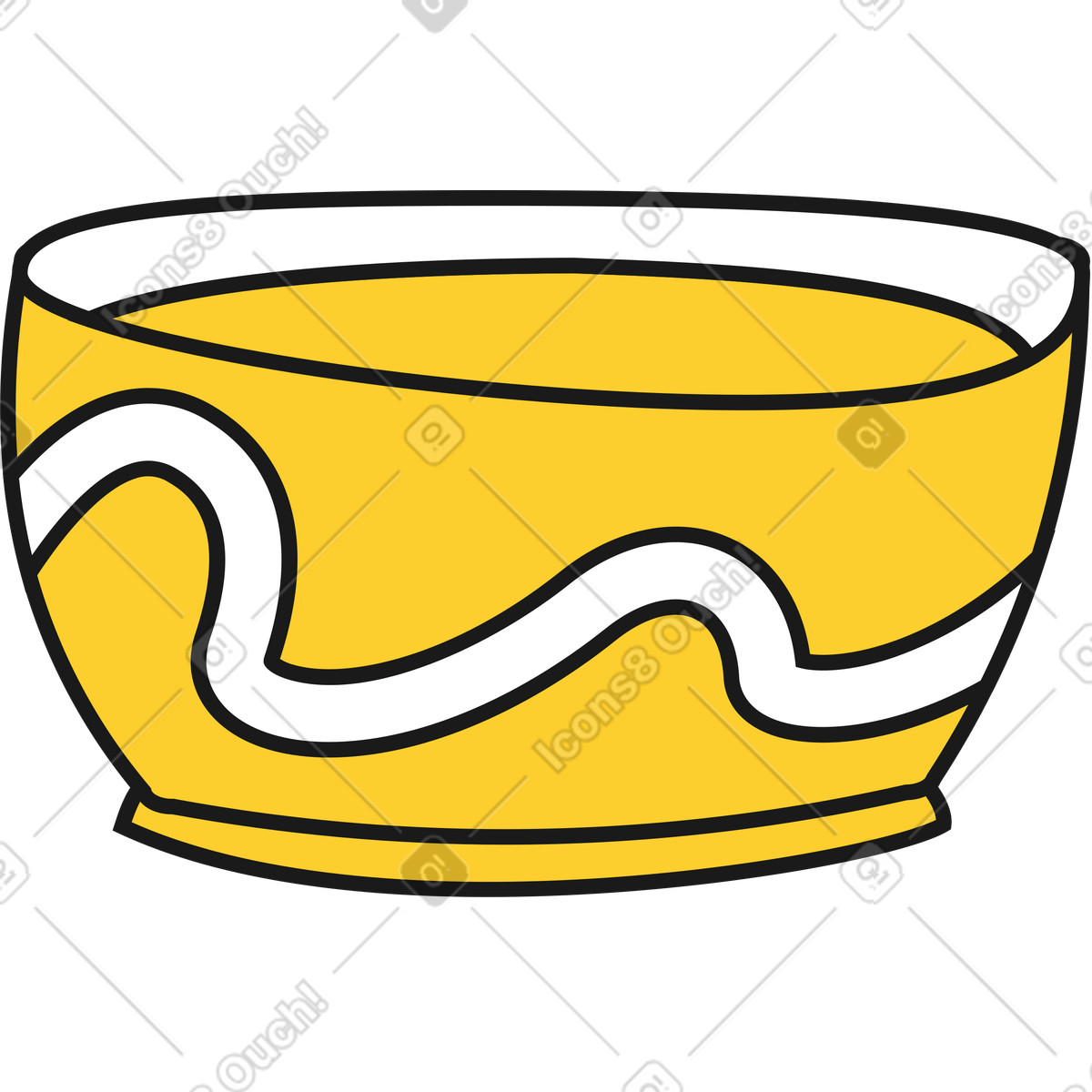 Vaso di fiori illustrazione in stile Taxi scarica in PNG, SVG