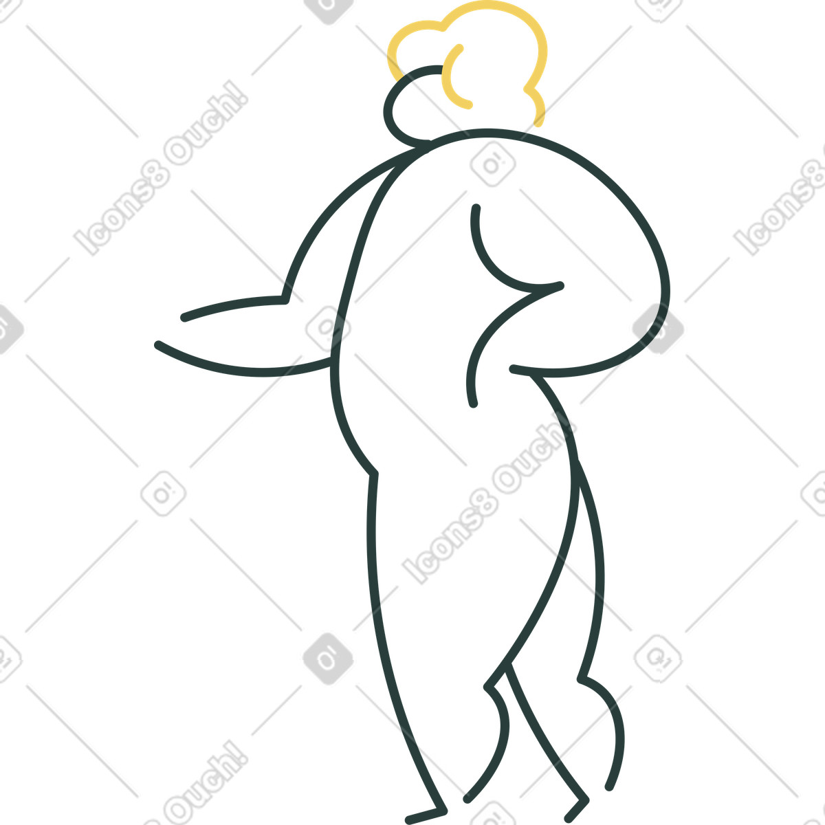 Illustration Homme debout dans le style Macaroni à télécharger aux formats PNG, SVG