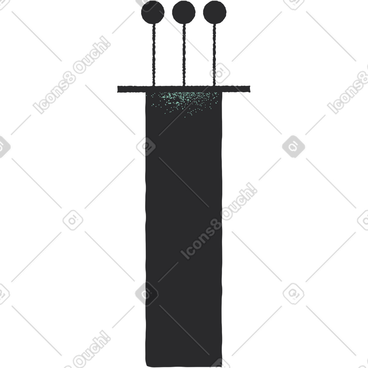 Mikrofon-Illustration im Pablo-Stil als Download in PNG, SVG