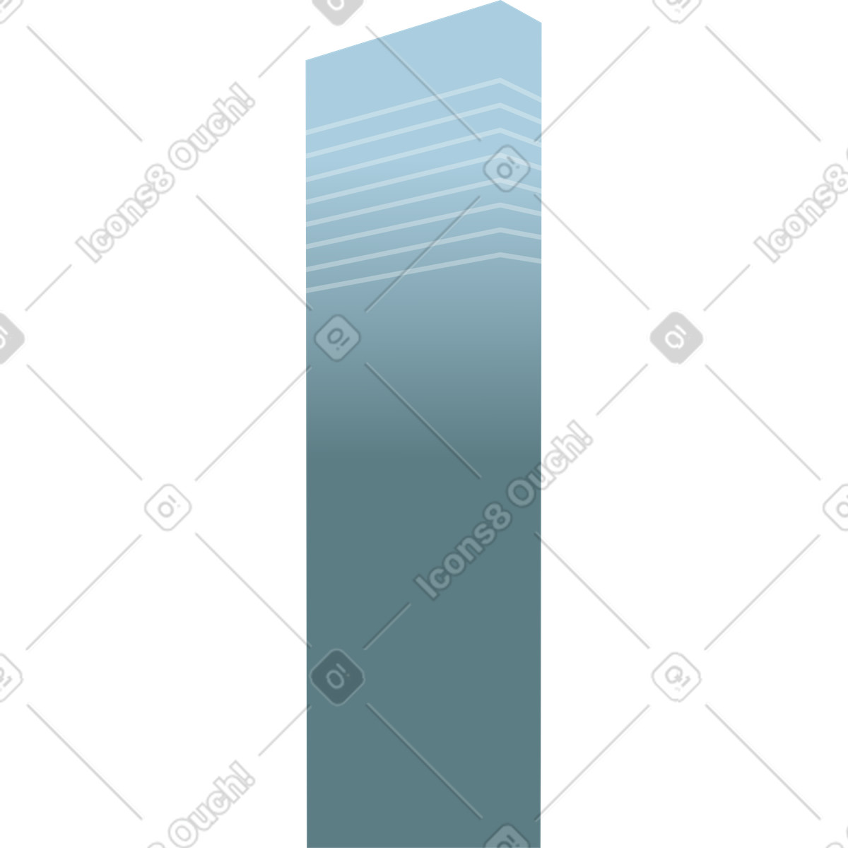 Grattacielo illustrazione in stile Vivid scarica in PNG, SVG