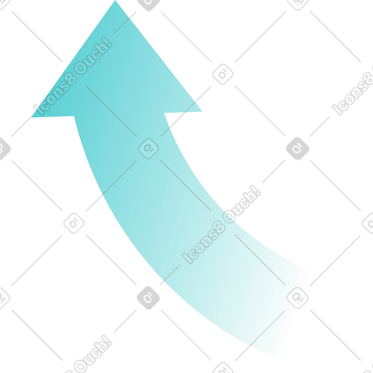 Flecha illustration in Lucent style download in PNG, SVG