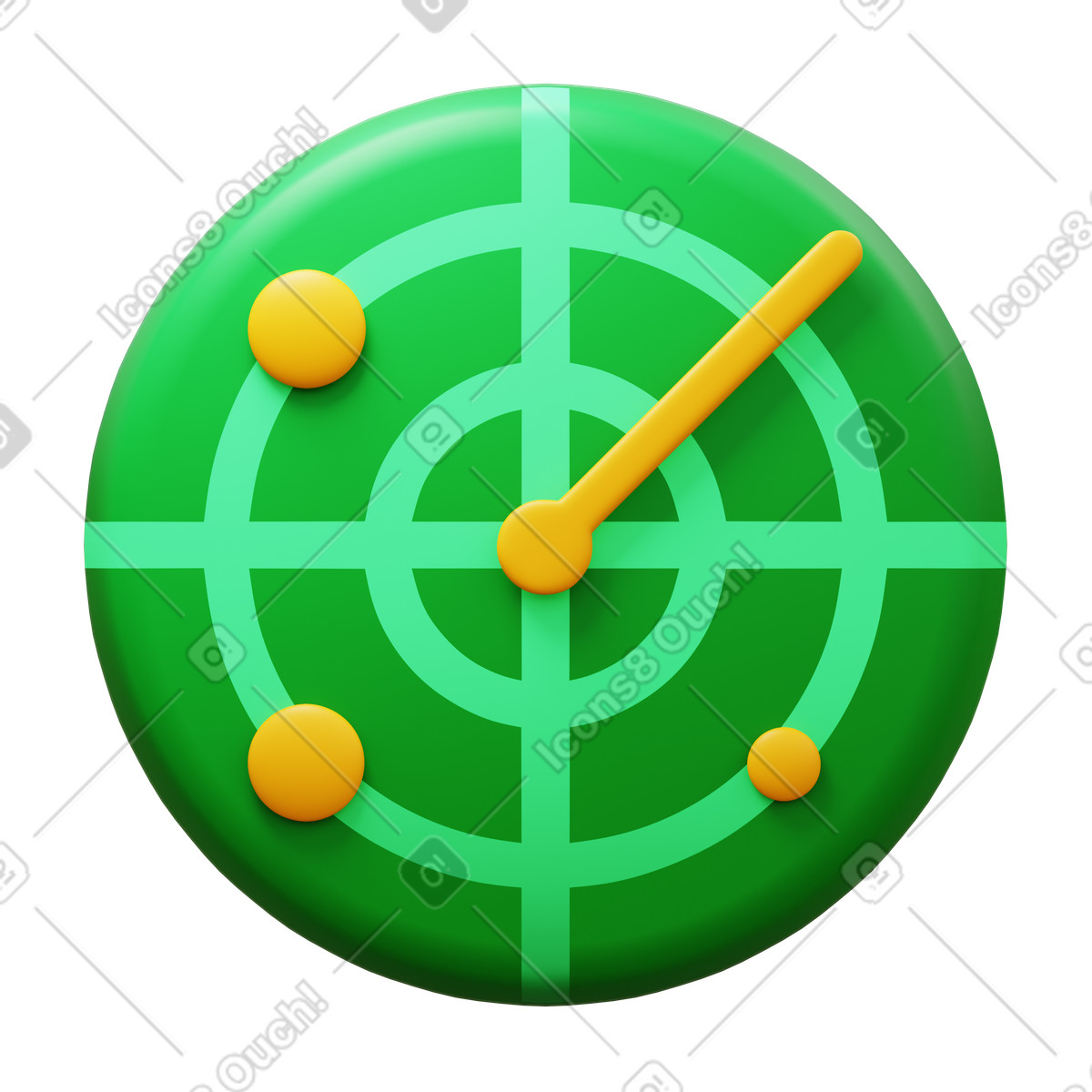 下载 3D Fluency 风格的 Radar 插画，支持 PNG、SVG 格式