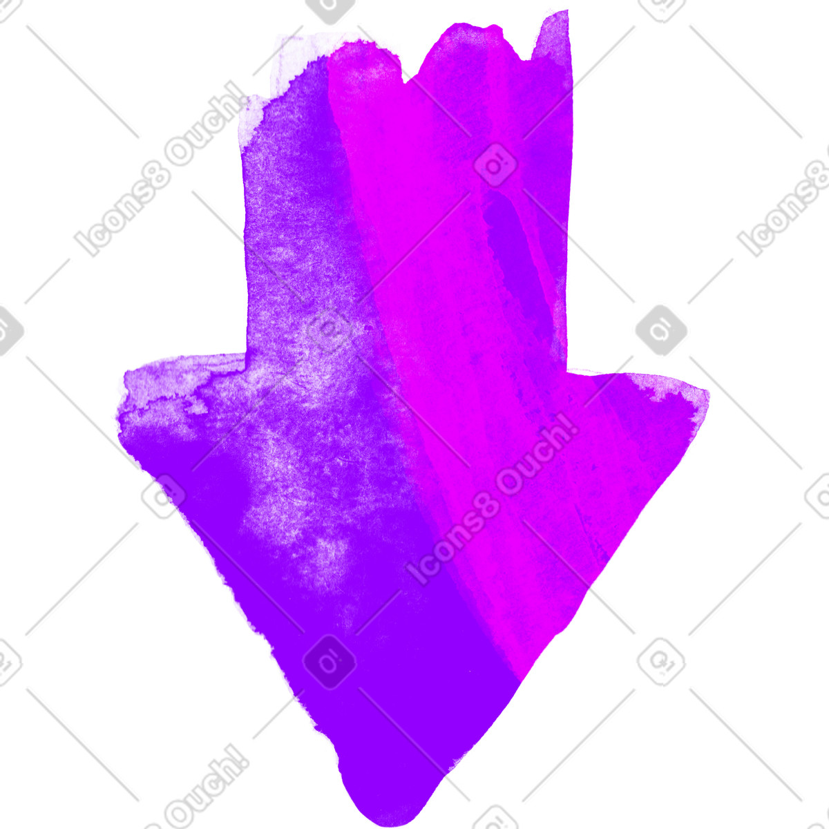 Inky 스타일의 Arrow 일러스트레이션 PNG, SVG 다운로드