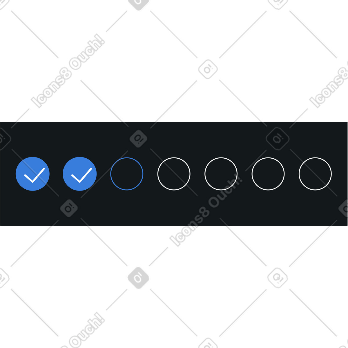 Day streak, progress bar illustration in PNG, SVG